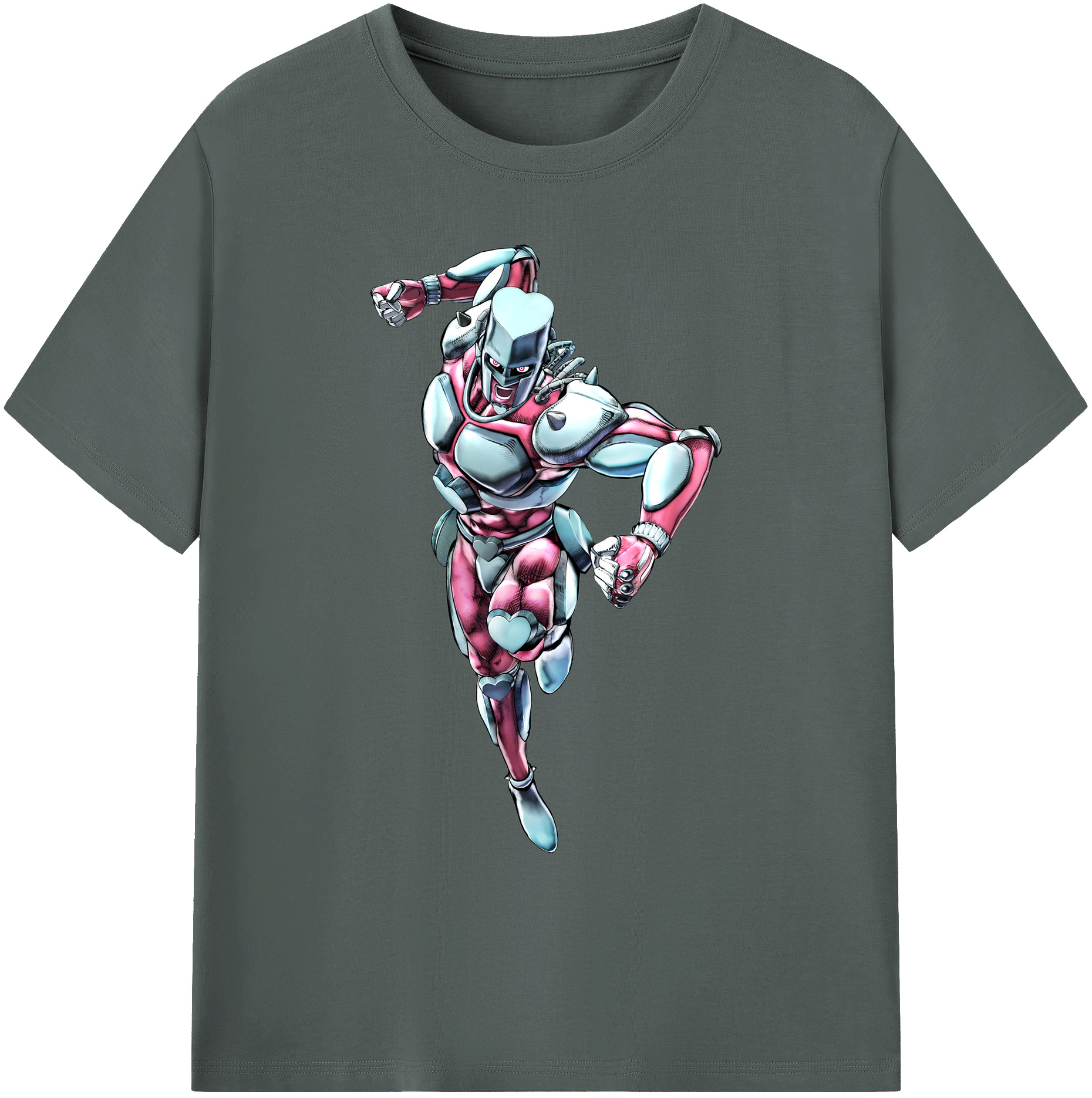 （画像用） ジョジョの奇妙な冒険 ひがしかた じょうすけ JoJo's Bizarre Adventure Higashikata Josuke 綿100％ メンズ半袖Tシャツ｜肌触りやわらか＆通気性